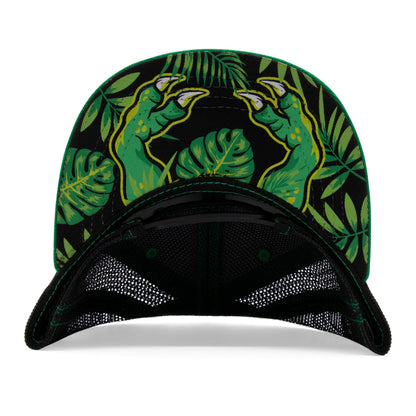 Kids Trex Flat Bill Hat royal under-brim view