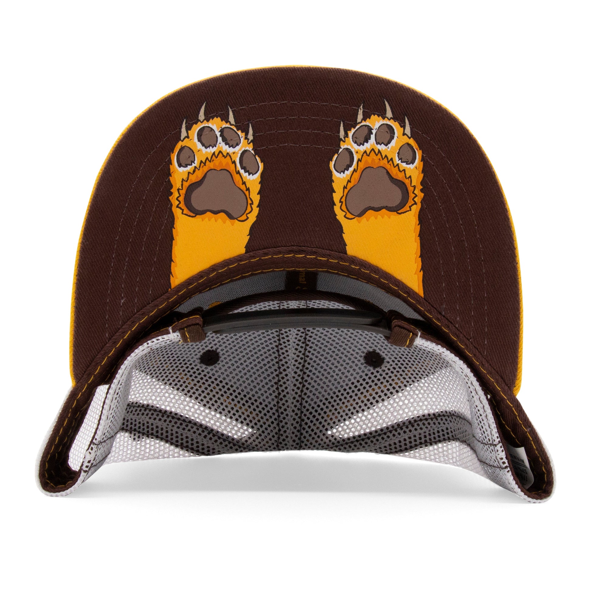 Kids Lion Flat Bill Hat royal under-brim view