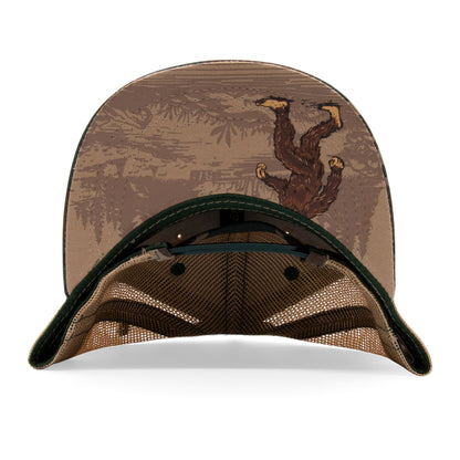Kids Bigfoot Flat Bill Hat royal under-brim view