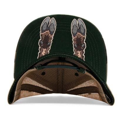 Kids Moose Flat Bill Hat royal under-brim view