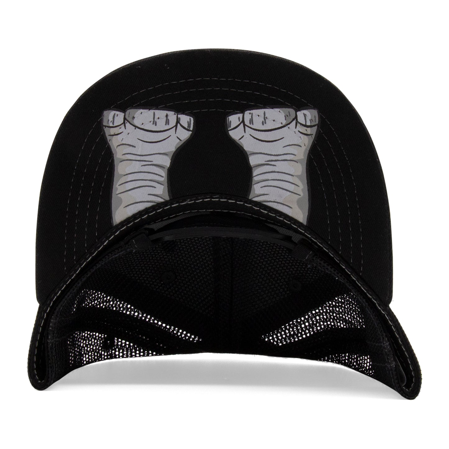 Kids Rhino Flat Bill Hat royal under-brim view