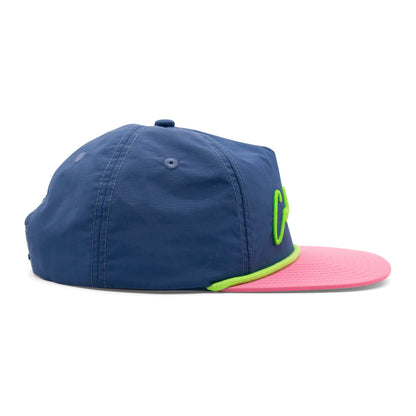 Kids Colorado Script Rope Hat teal right side view