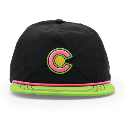 Kids Colorado Open C Rope Hat black front view