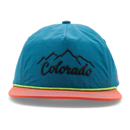 Adult Colorado Mountain Peaks Rope Hat green extra view 8