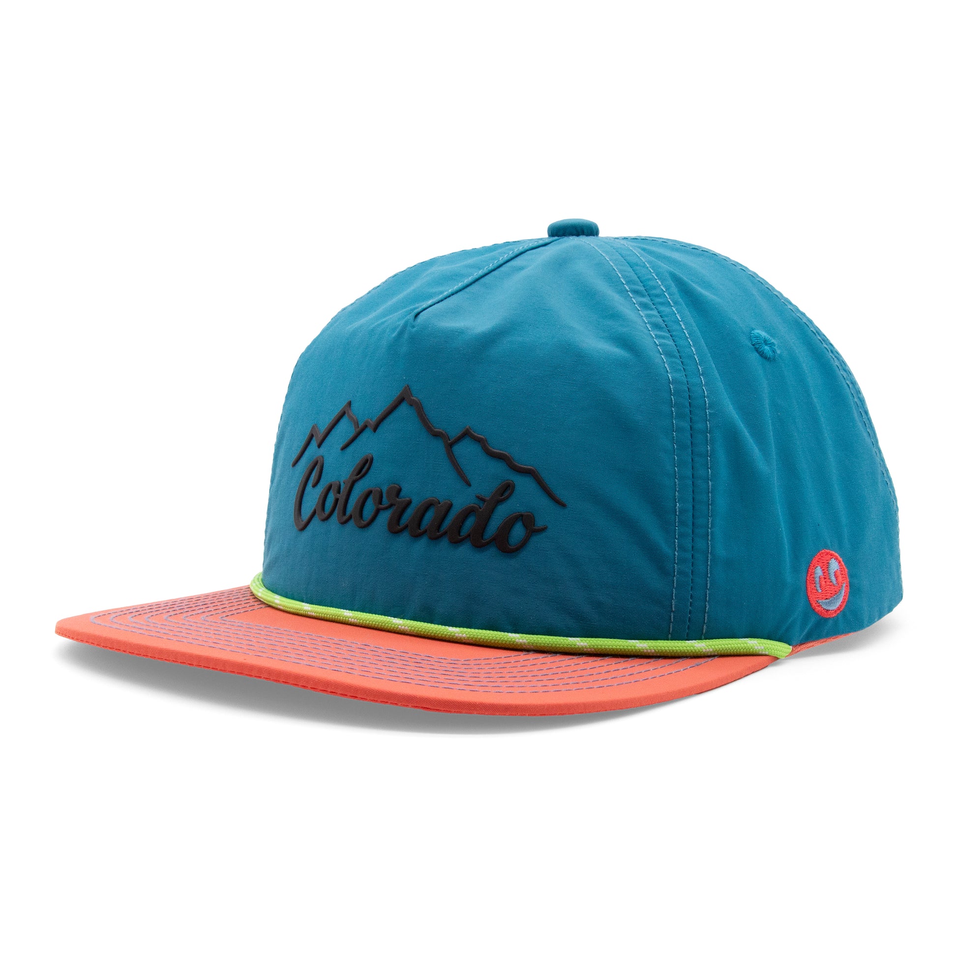 Adult Colorado Mountain Peaks Rope Hat green extra view 9