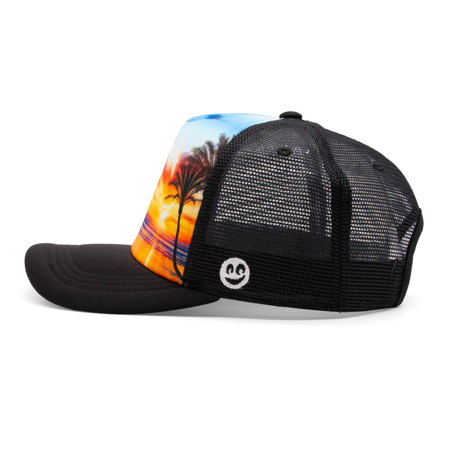 Adult Shorelight Foam Trucker Hat camouflage angled back view