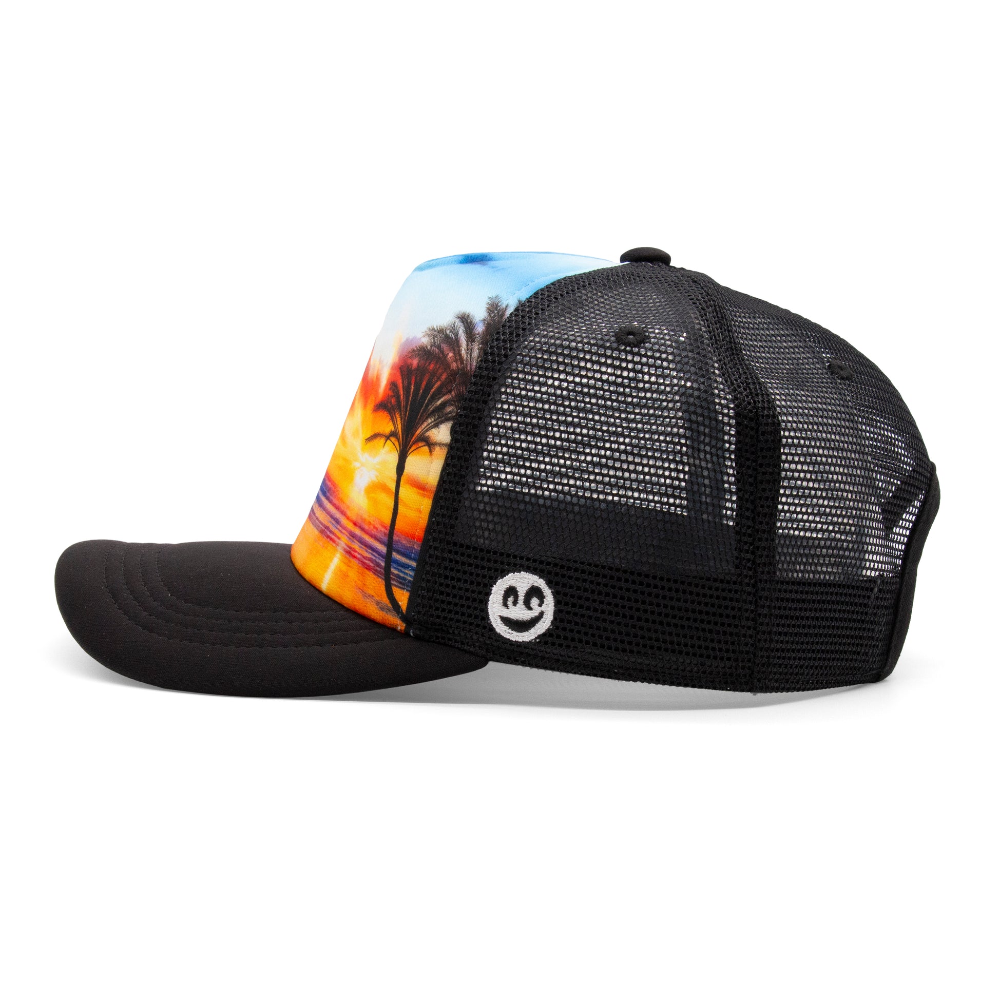 Adult Shorelight Foam Trucker Hat camouflage angled back view