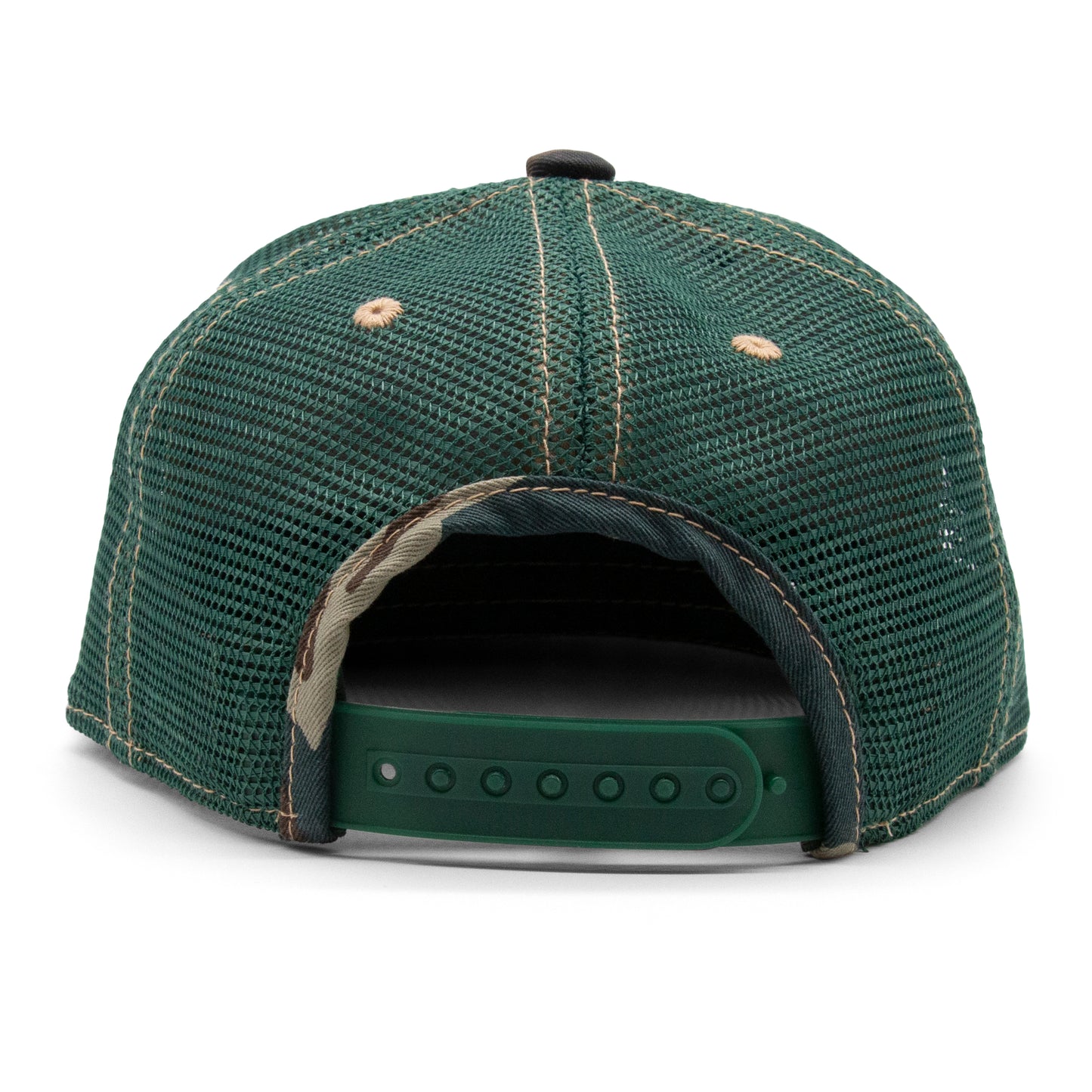 Kids Colorado All Seasons Patch Flat Bill Hat camouflage back view
