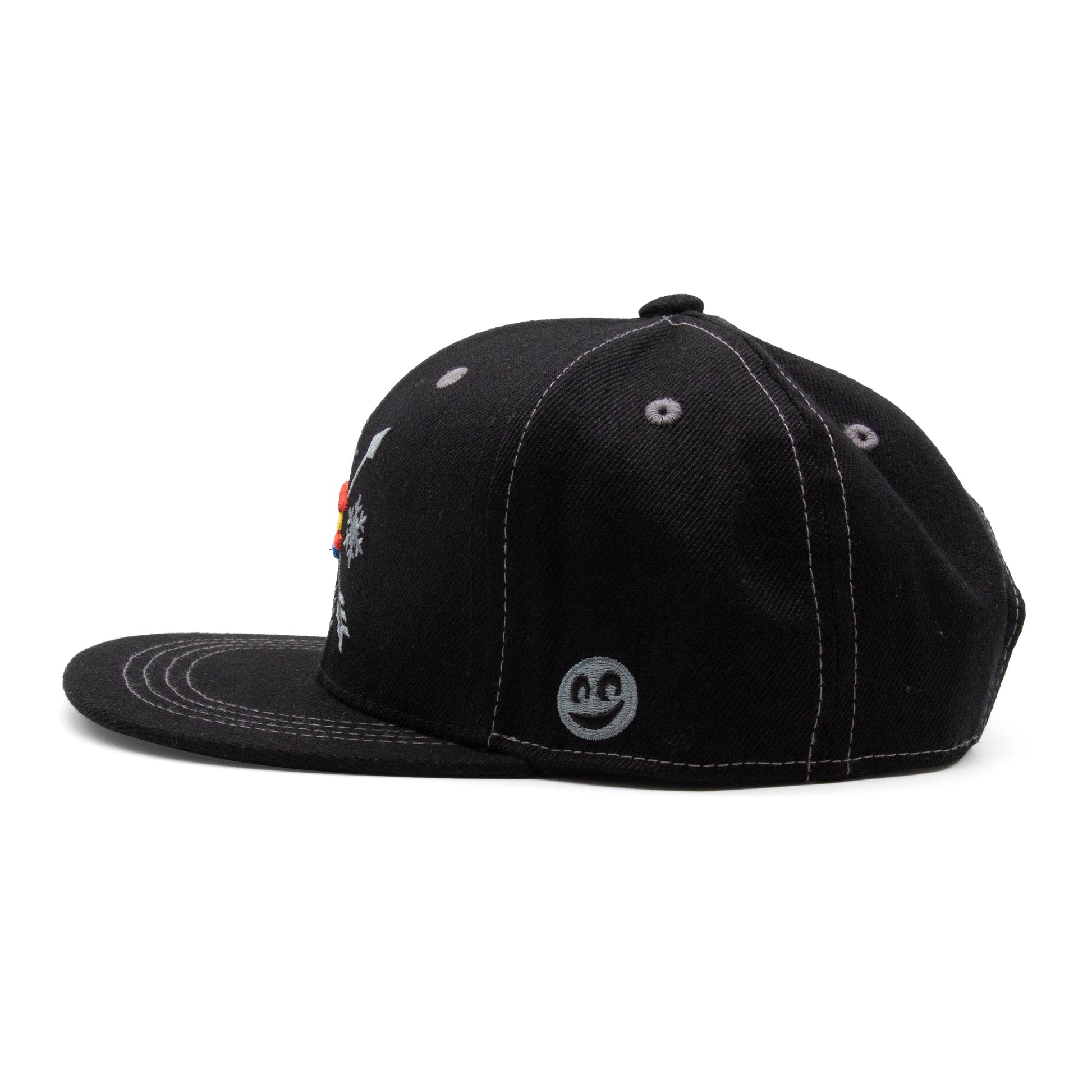 Kids Colorado All Seasons Flat Bill Hat black extra view 8