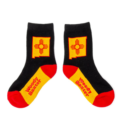 Kids New Mexico Zia Socks black
