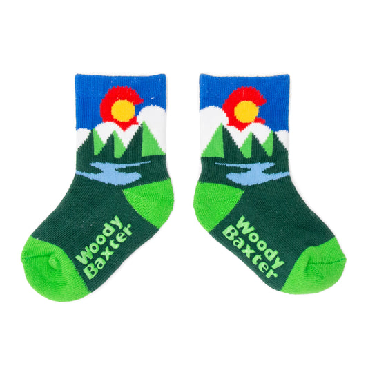Toddler Colorado Evergreen Socks royal