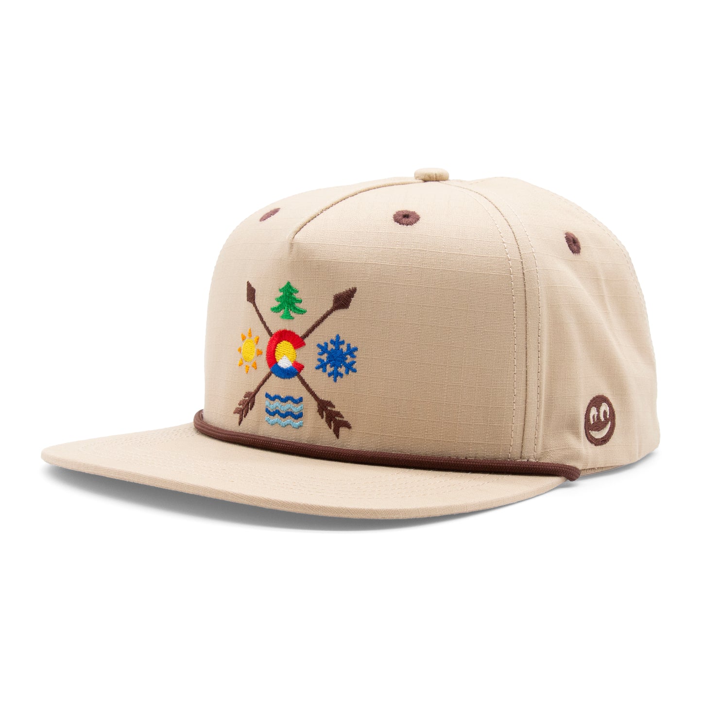Adult Colorado All Seasons Rope Hat grey back view