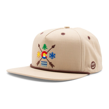 Adult Colorado All Seasons Rope Hat grey back view
