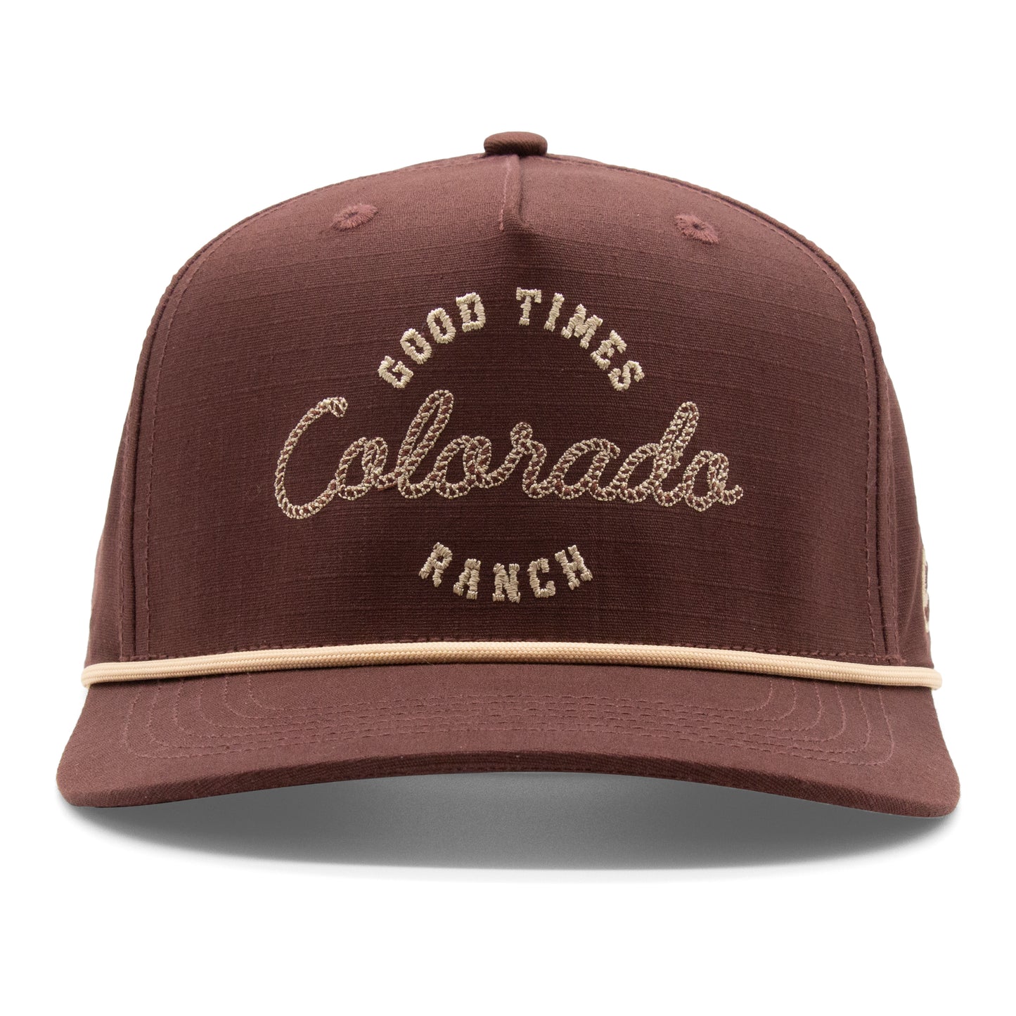 Colorado Good Times Ranch Rope Hat brown front view