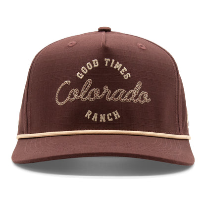 Colorado Good Times Ranch Rope Hat brown front view