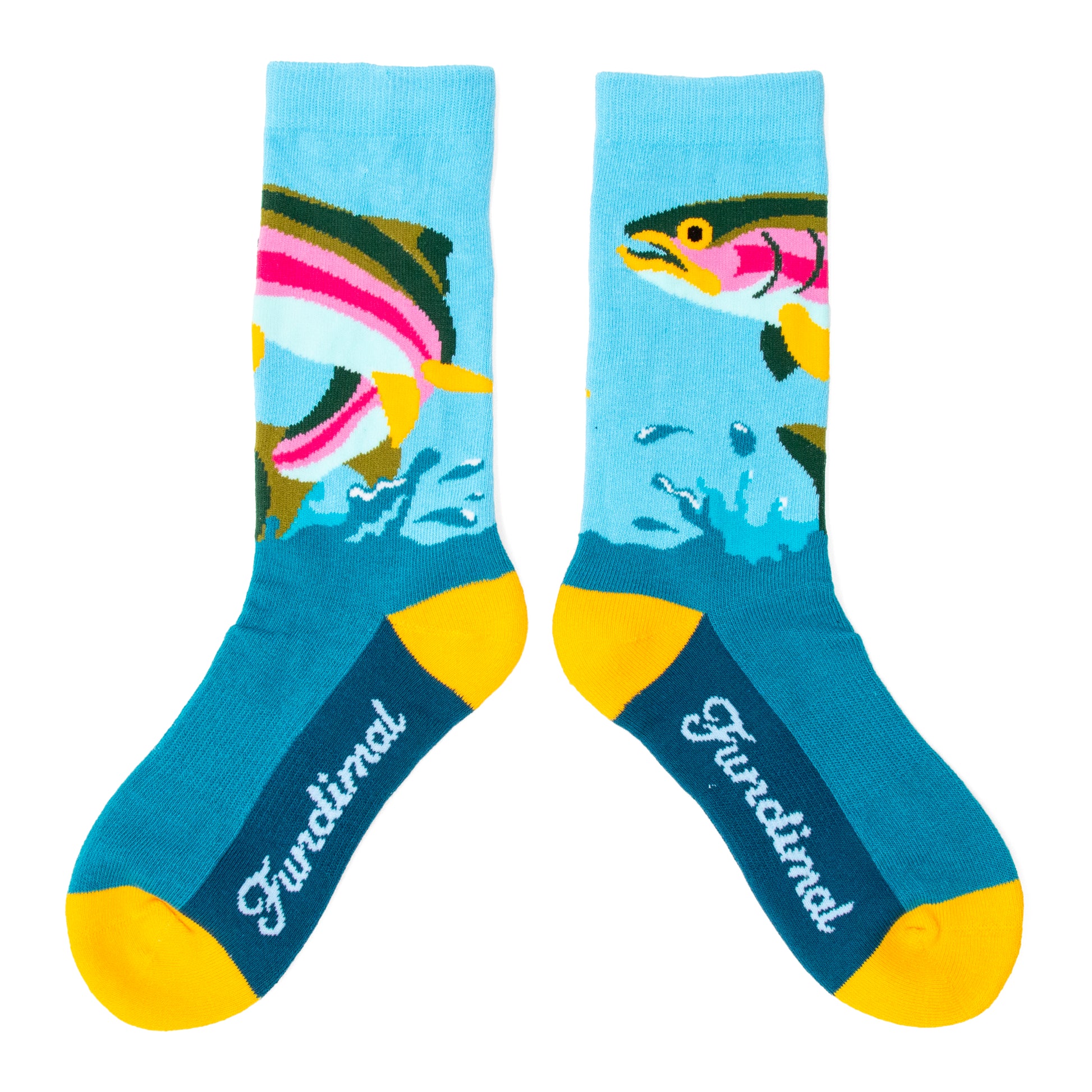 Big Kids Rainbow Trout Socks royal