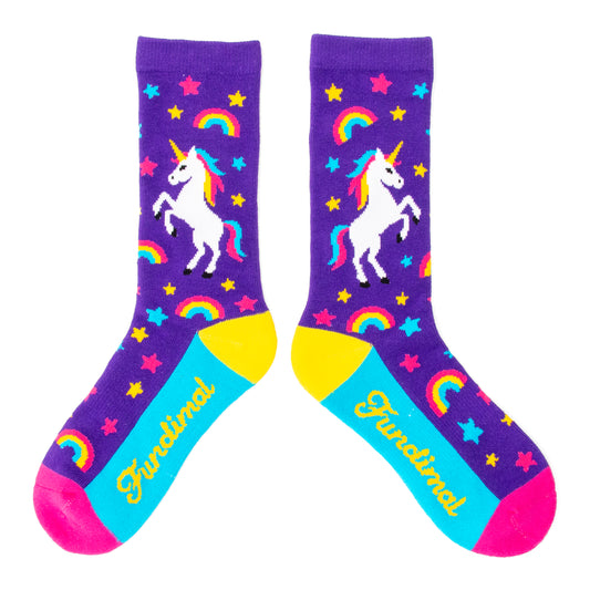 Big Kids Unicorn Socks royal