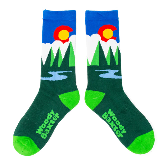 Big Kids Colorado Evergreen Socks royal