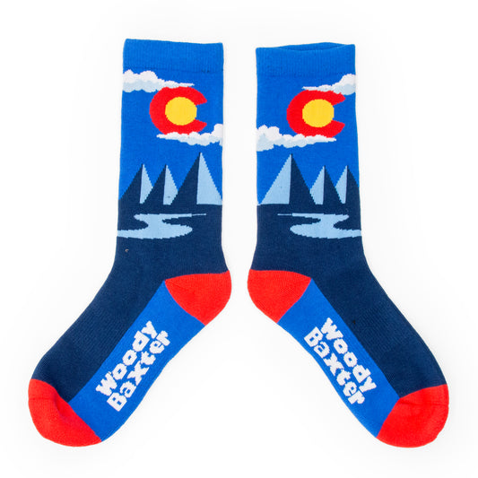 Big Kids Colorado Clouds Socks royal