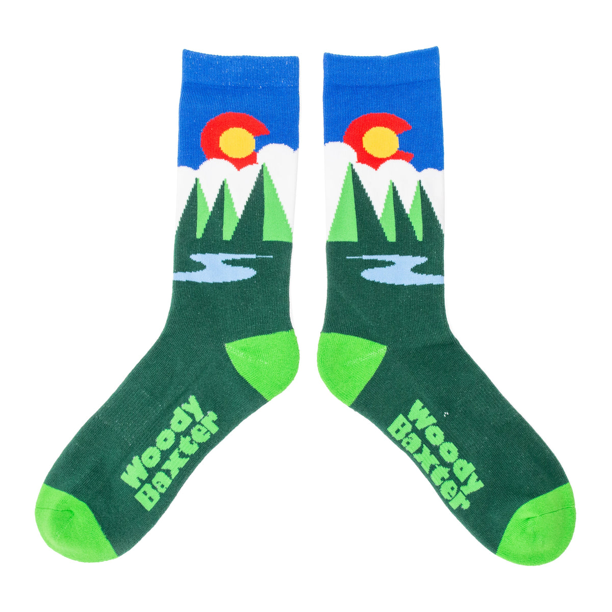Adult Colorado Evergreen Socks royal
