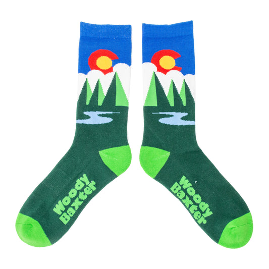 Adult Colorado Evergreen Socks royal