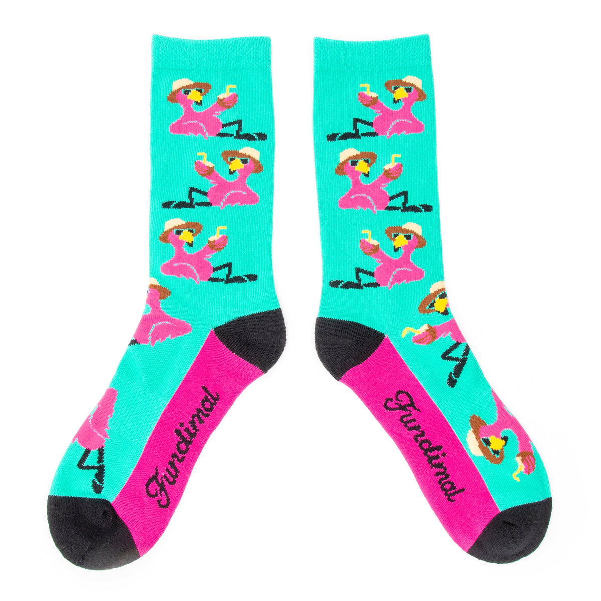 Adult Flamingo Drink Socks royal