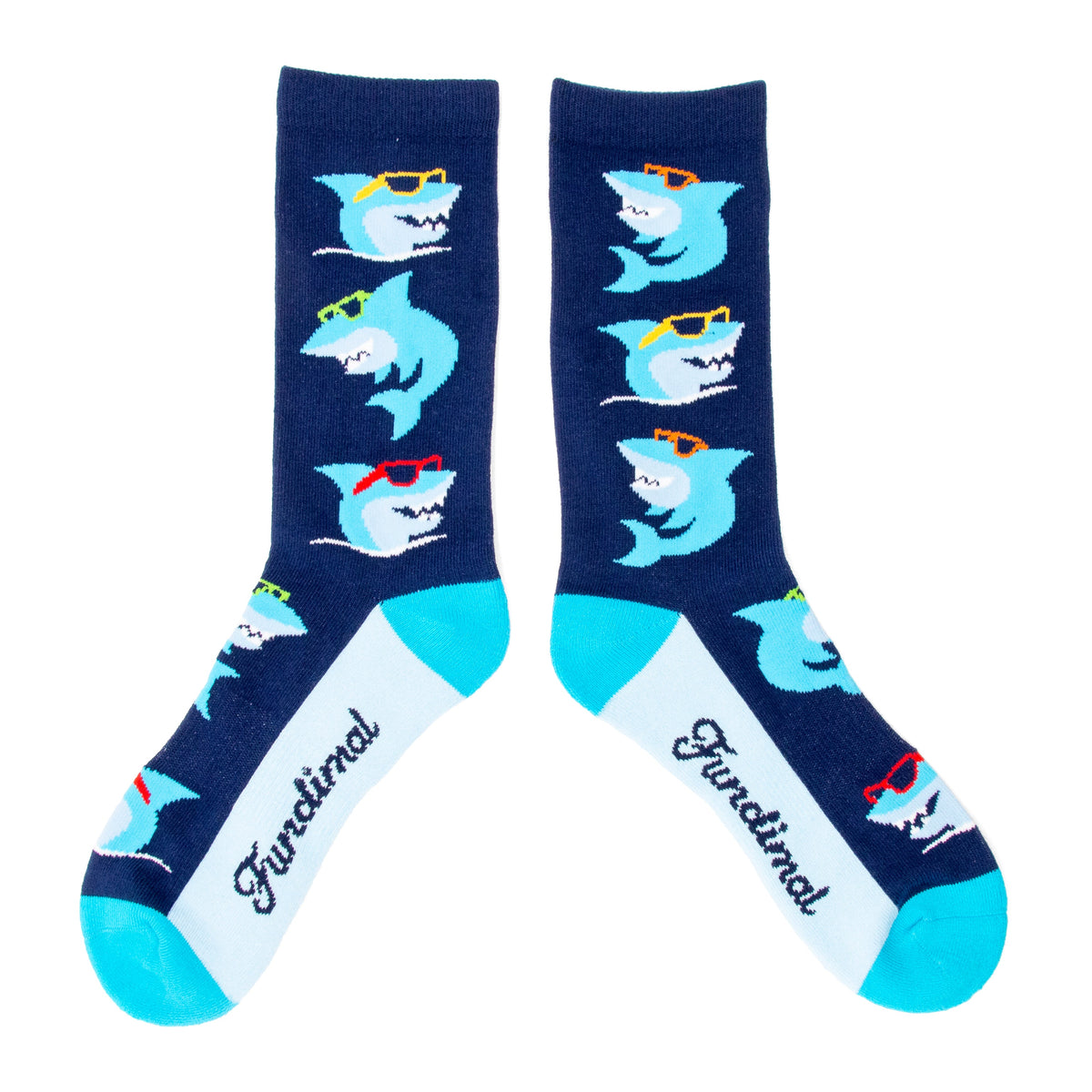Adult Shark Shades Socks royal