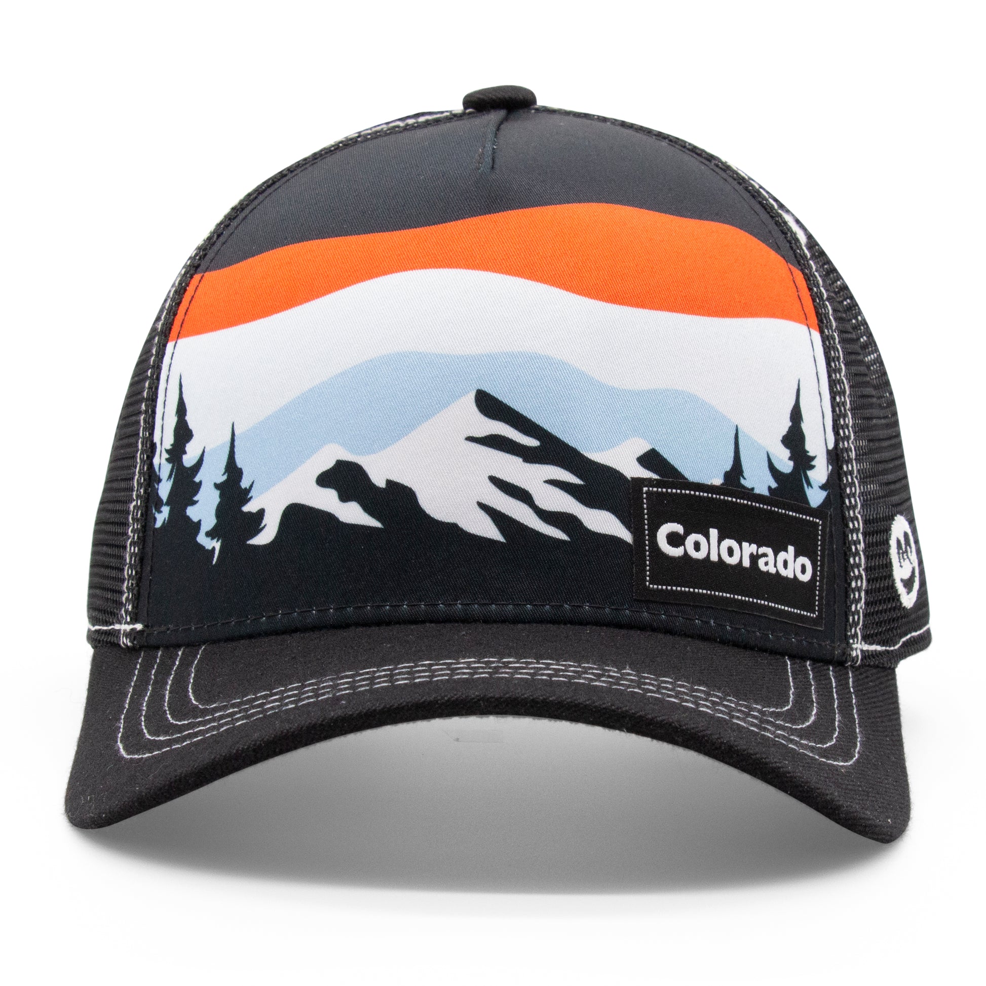 Adult Colorado Tree Tops Low Pro Hat light-blue front view