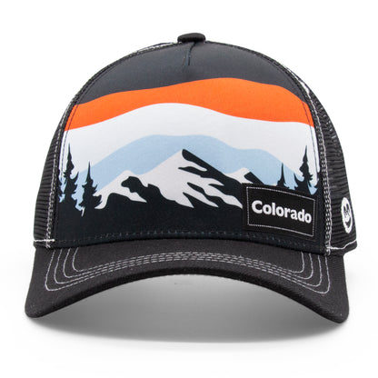 Adult Colorado Tree Tops Low Pro Hat light-blue front view