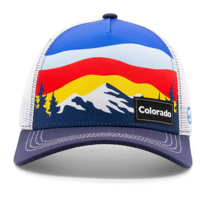 Adult Colorado Tree Tops Low Pro Hat navy front view