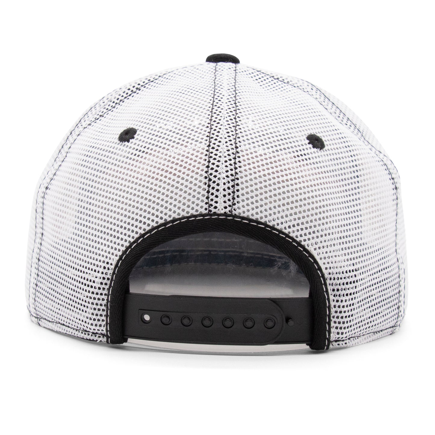 Adult Colorado Mountain Tree Tops Camper Hat navy angled back view