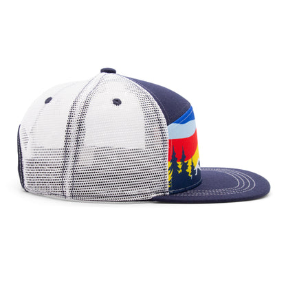 Adult Colorado Mountain Tree Tops Camper Hat navy extra view 8