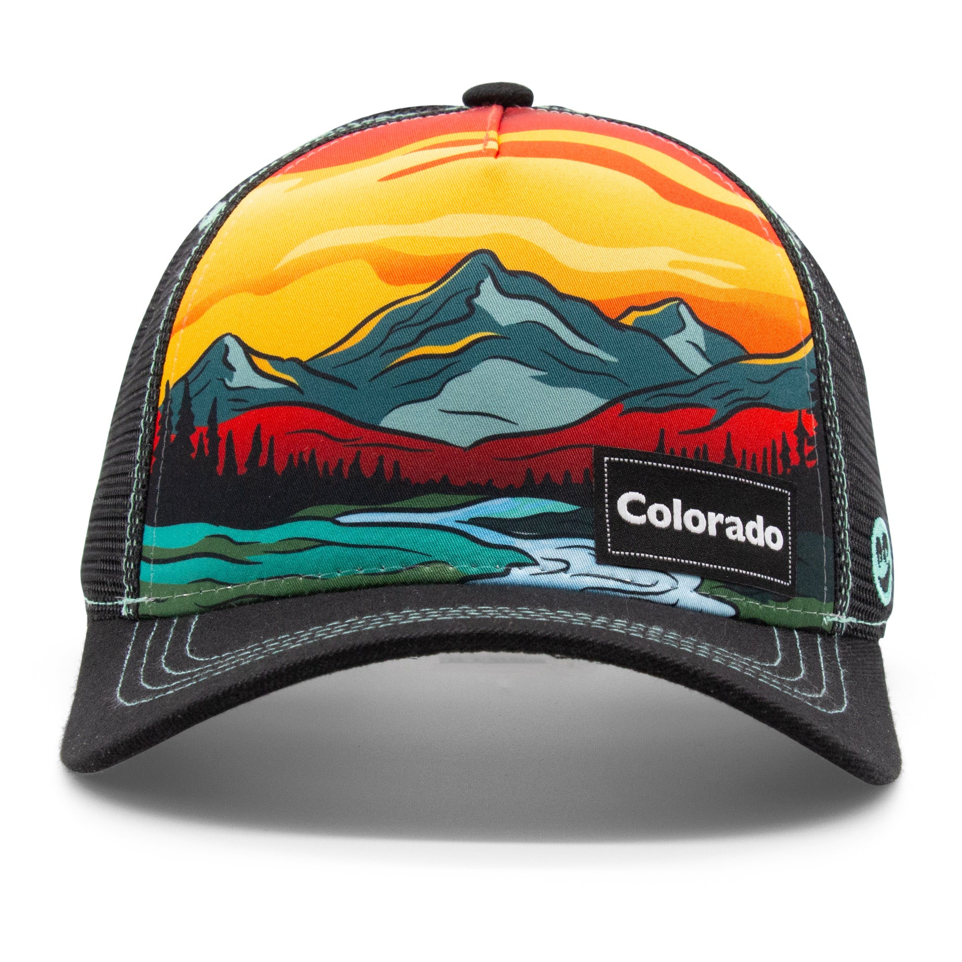 Adult Colorado Summer Strokes Low Pro Hat front view