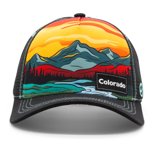 Adult Colorado Summer Strokes Low Pro Hat front view