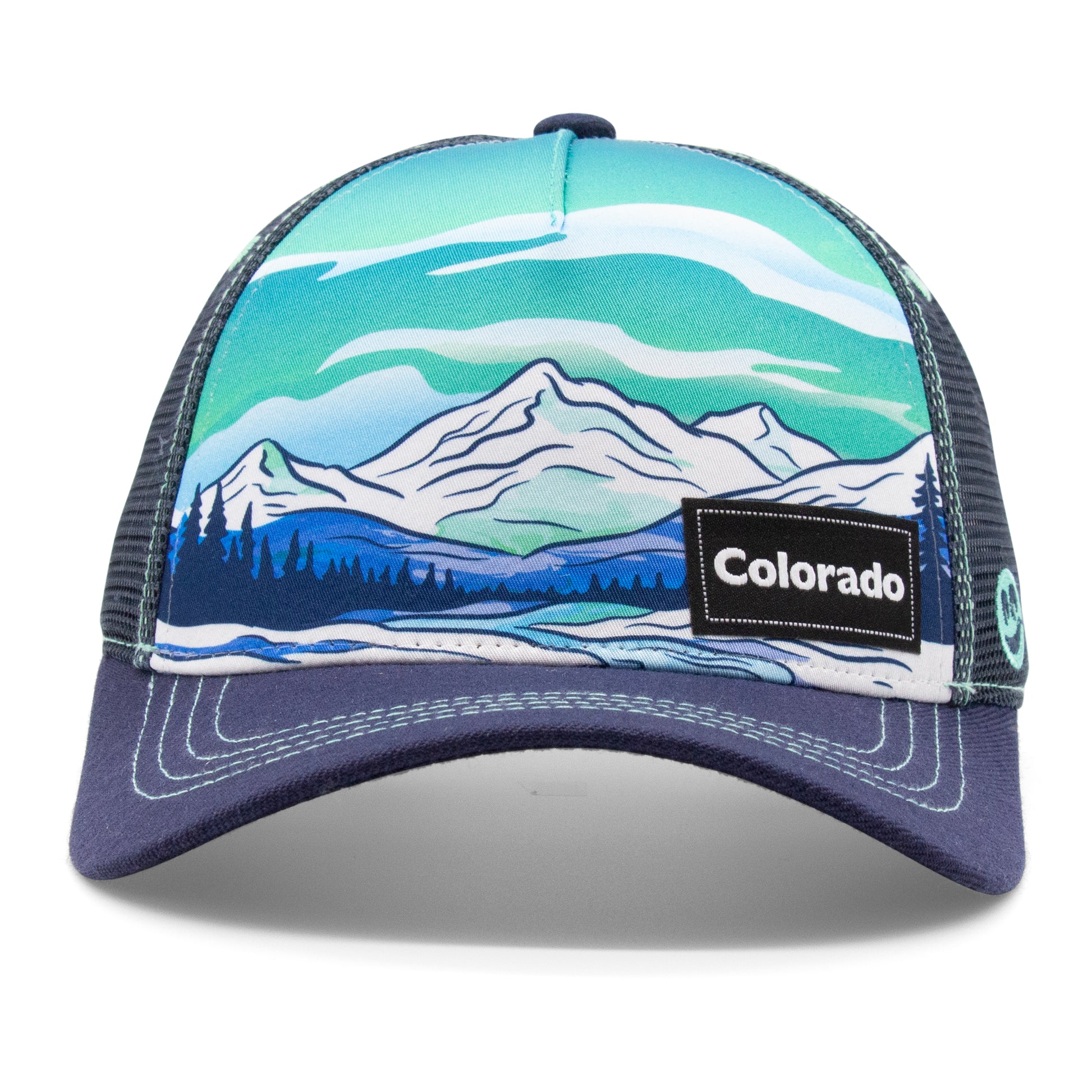 Kids Colorado Winter Strokes Low Pro Hat front view