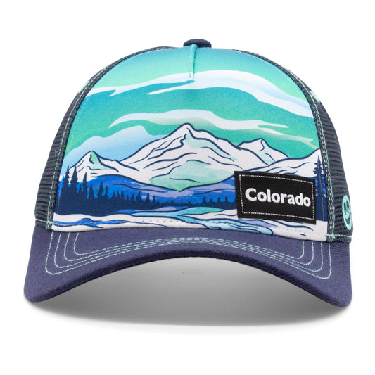 Adult Womens Colorado Winter Strokes Low Pro Hat front view