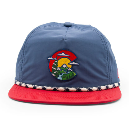 Adult Colorado Clouds Rope Hat light-blue extra view 8