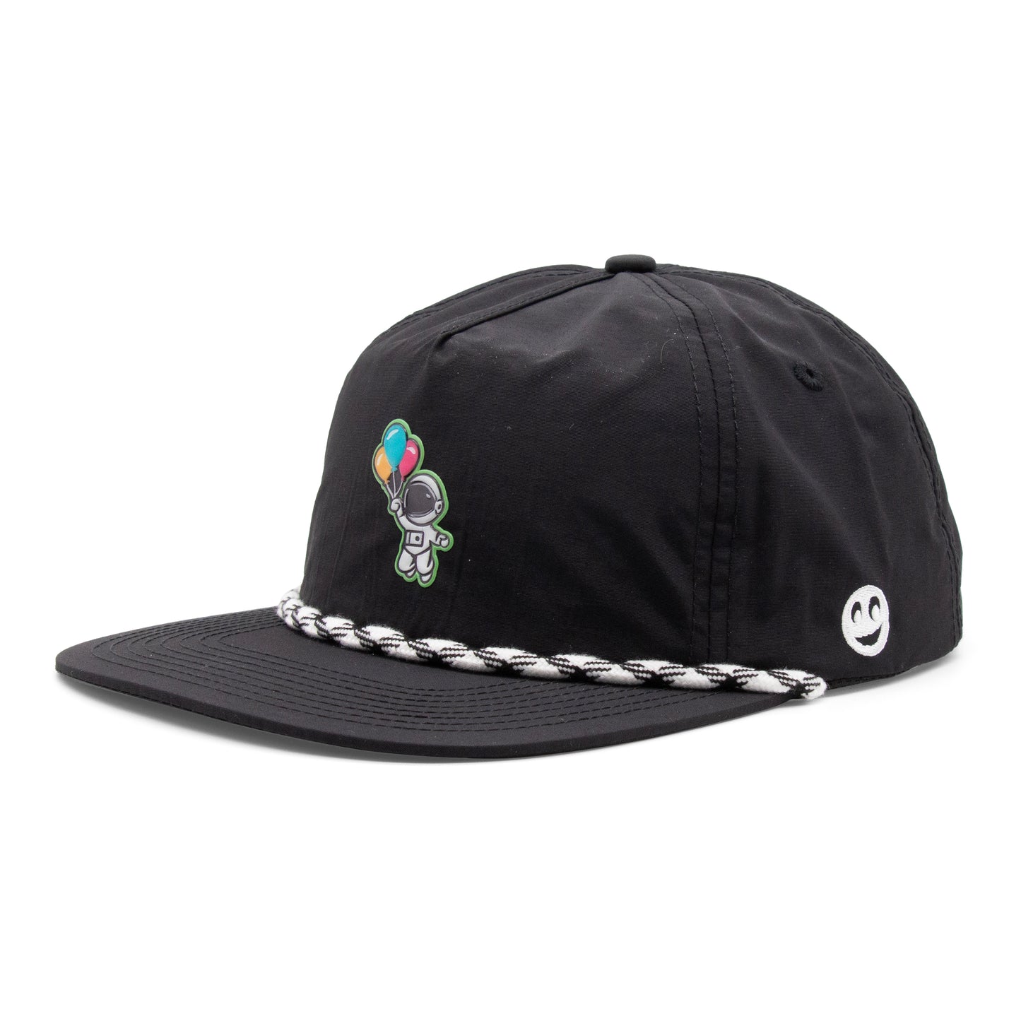 Kids Astronaut Rope Hat neon-green front view
