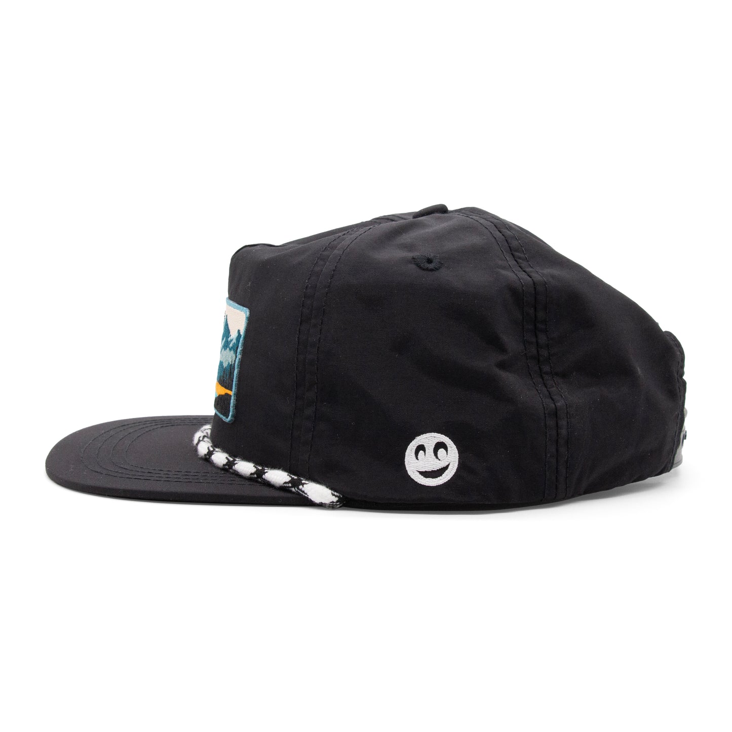 Kids Colorado Mountain Patch Rope Hat black extra view 7