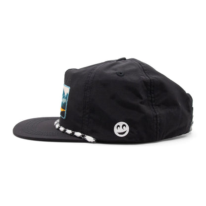 Kids Colorado Mountain Patch Rope Hat black extra view 7