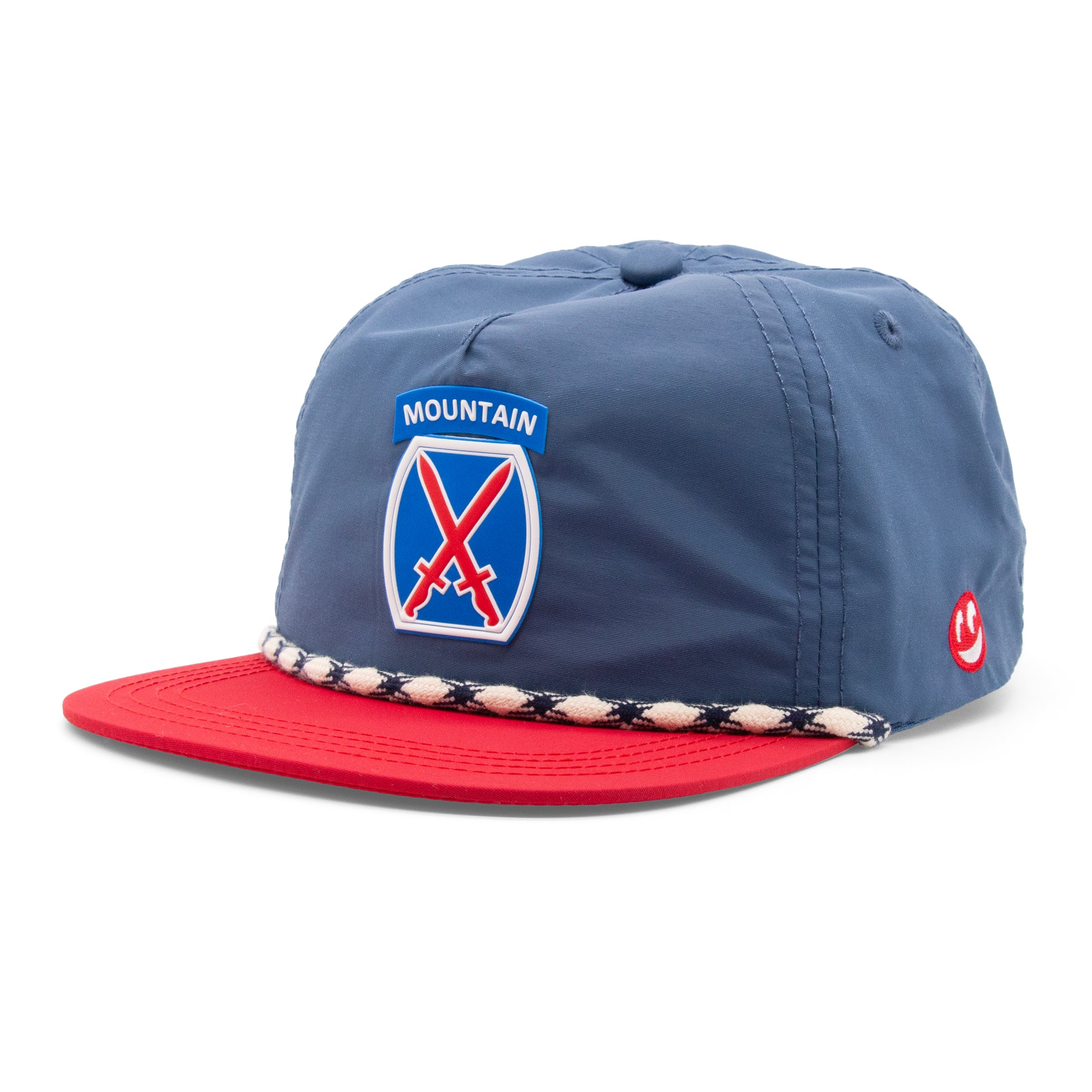 Kids Colorado 10th Mountain Division Rope Hat black back view