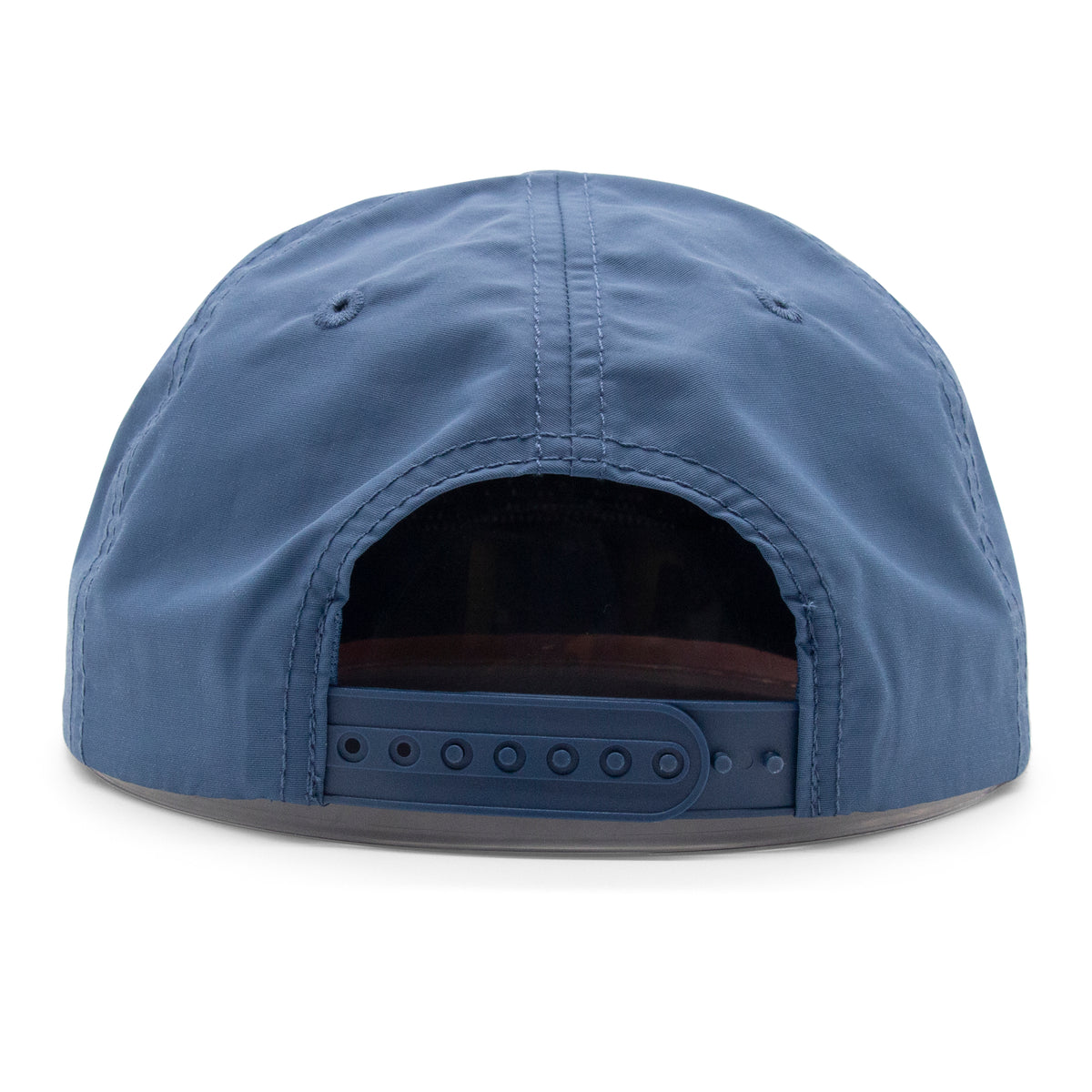 Adult Colorado Mountain Peaks Rope Hat - Navy Back Side