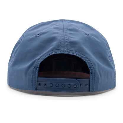 Adult Colorado Mountain Peaks Rope Hat - Navy Back Side