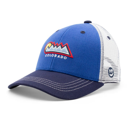 Kids Colorado Sun Ridge Low Pro Hat royal left side view