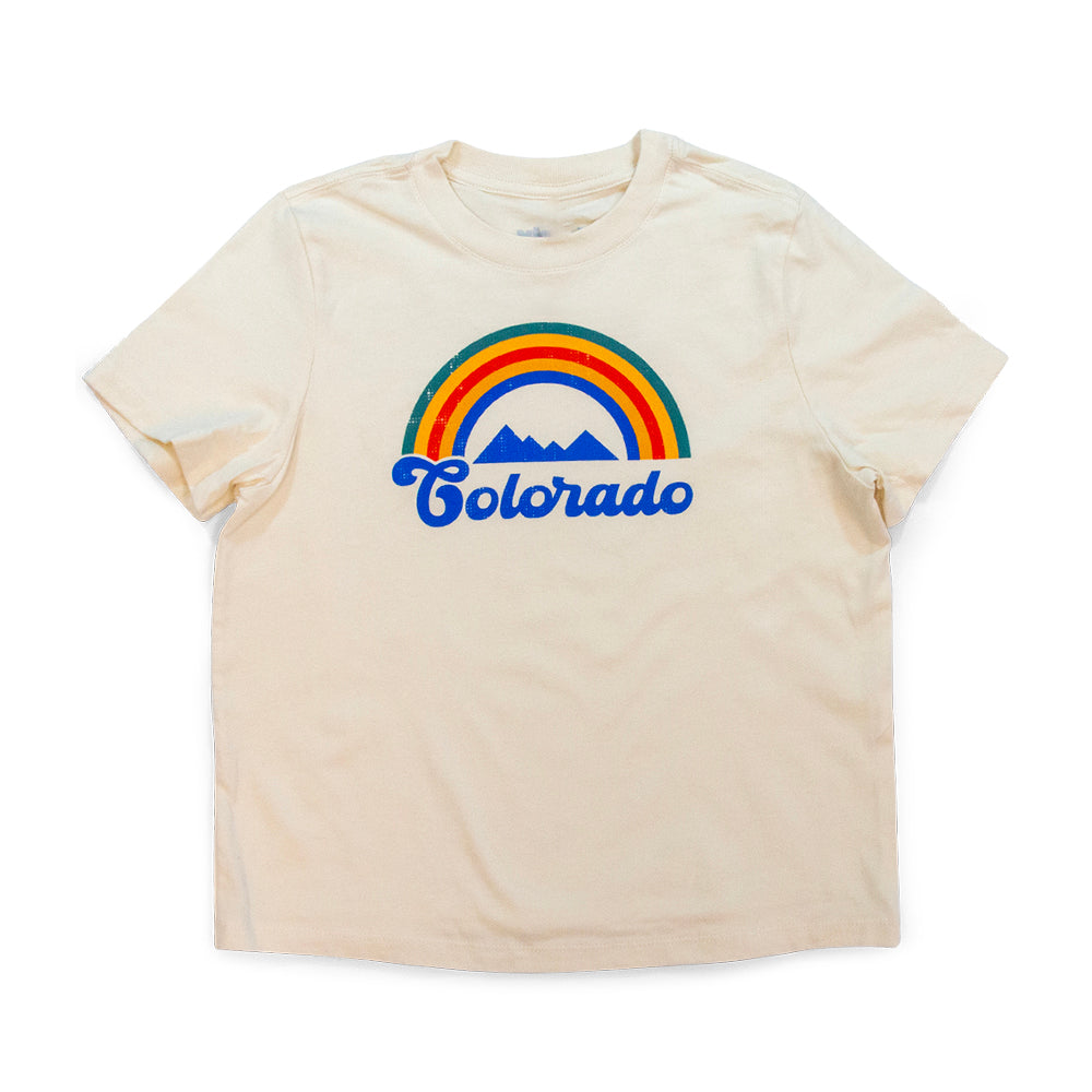 Women’s Colorado Rainbow T-Shirt natural front view