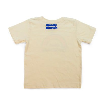 Toddler Girls Colorado Rainbow T-Shirt white back view