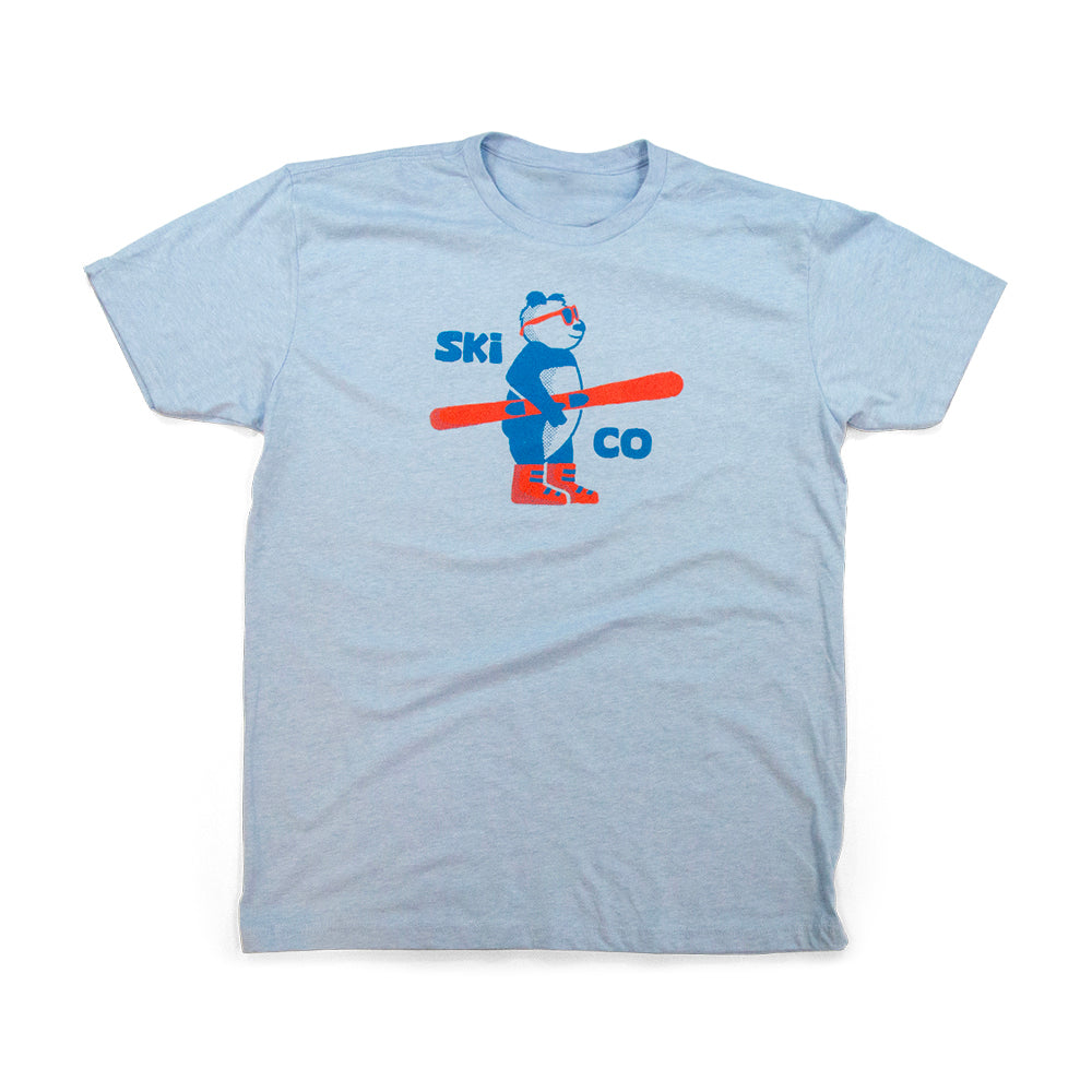 Men’s Panda Ski Colorado T-Shirt navy front view