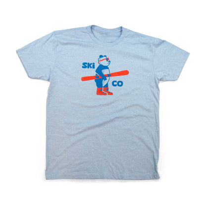 Men’s Panda Ski Colorado T-Shirt navy front view
