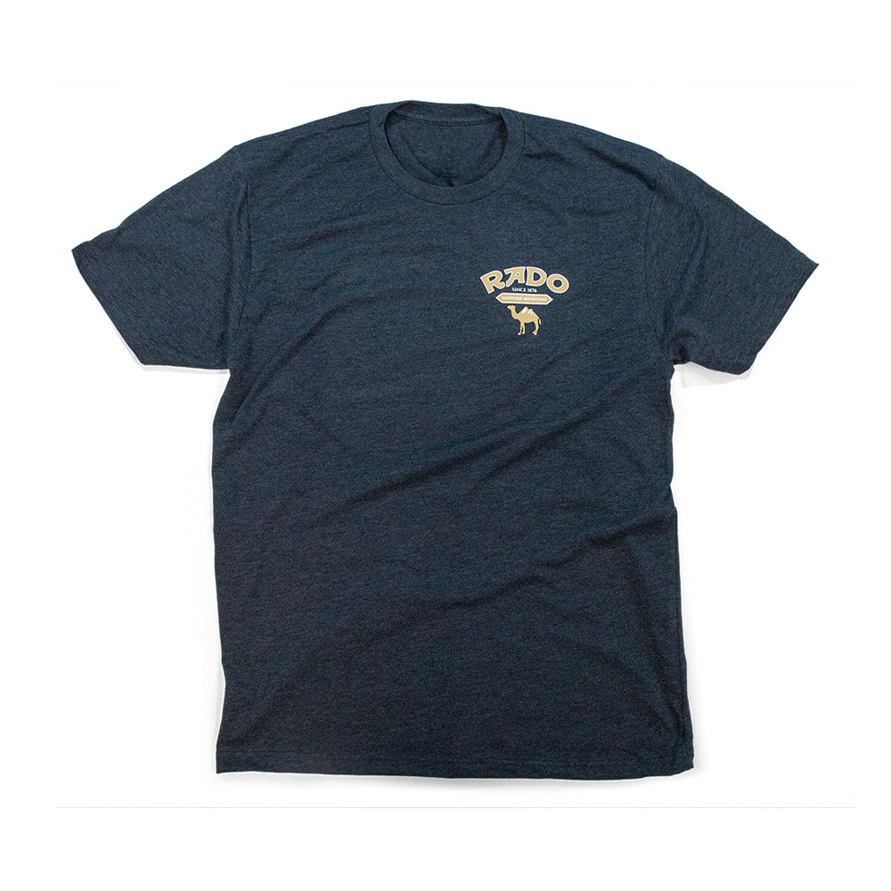 Men’s Rado Camel T-Shirt yellow back view