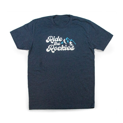 Men’s Ride the Rockies T-Shirt royal front view